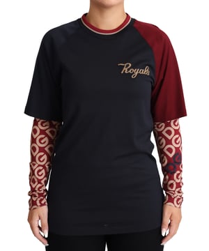 Suéter de cuello redondo de algodón multicolor Royals de Dolce & Gabbana  
Impresión del logo en rojo y azul  
Ajuste regular  
Colección #DGMILLENNIALS  
Hecho en Italia  
Alta artesanía  
Materiales exclusivos  
Nuevo con etiquetas  
100% auténtico  
Material: 100% algodón