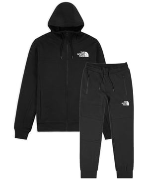 The North Face Himalayan Zipped Tracksuit.
Cut and Sew Design.
Front Zip Fastening, Long Sleeves, Fitted Cuffs and Chest Logo Embroidery.
It's Not Just Super-soft and Comfortable. 
Joggers Comes With Front Zippered Pockets, Logo Print on the Front, Print on the Back.