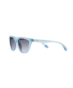 Gafas de sol de mujer de color azul - Armani Exchange AX4130SU8340X• material: acetato• color: azul• tamaño: 55/20/145 mm (longitud de la lente / ancho del puente / longitud de la varilla)  CATEGORY 3-DEGRADED