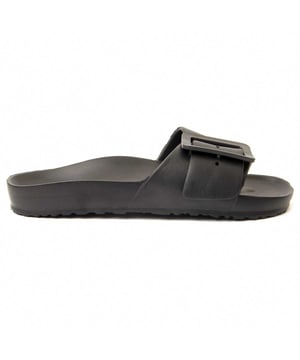Dames casual sandaal. Comfortabele pasvorm. Gevoerde inlegzool. Antislip zool. Versterkte stiksels. Geproduceerd door andere merken voor ons merk.