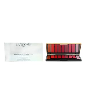 L'Absolu Rouge lipstick presented in a pro-inspired swatch palette filled with seven lip colours and two sparkling top coats. Wear each one alone or mix them up to create your own customised colours. The creamy, pigmented formula is infused with vitamin E for a comfortable, hydrating texture. The palette includes a lip brush for easy on-the-go application. Shades: Copper Top Coat, A La Folie (sheer), Rouge Passion (drama matte), Adoration (drama matte), Rose Lancome (matte), Poem (matte), O Oui (cream), Pourquis Pas? (sheer), Light Pink Top Coat.