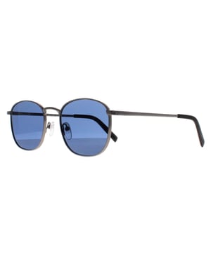 Calvin Klein Square Mens Matte Gunmetal Solid Blue CK20122S  Sunglasses exude a modern yet timeless charm, designed for those who appreciate understated elegance. With a soft, square frame crafted from premium acetate, these sunglasses combine durability with lightweight comfort. The streamlined design is complemented by thin temples, subtly accented with Calvin Klein's signature branding for a minimalist, sophisticated look. The lenses offer essential UV protection, ensuring both style and safety under the sun.