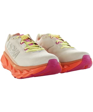 Hoka Elevon 2 Men's Trainers, a remarkable blend of performance, style, and comfort that's designed to elevate your running experience to new heights. Whether you're a seasoned athlete or a fitness enthusiast, these trainers offer a range of key features that make them stand out in the world of running shoes.

Key Features:

 Plush Cushioning:  The Hoka Elevon 2 boasts generous cushioning in the midsole, providing exceptional comfort and superior shock absorption. This feature minimizes the impact on your joints, allowing for a smoother and more comfortable run.

 Responsive Ride:  Despite their plush cushioning, these trainers offer a responsive ride. The midsole foam is designed to provide a springy and energetic feel, propelling you forward with each stride.

 Lightweight Design:  The trainers are surprisingly lightweight, ensuring that you can move swiftly and efficiently during your runs. This lightweight construction reduces fatigue, making them ideal for long-distance running.

 Breathable Upper:  The upper is constructed from breathable materials that help regulate temperature and wick away moisture, keeping your feet cool and dry throughout your workouts.

 Secure Fit:  The trainers feature a secure lacing system and a padded collar that provides a snug, secure fit, reducing the risk of blisters or discomfort.

 Versatile Traction:  The outsole is designed to provide reliable traction on various surfaces, making these trainers suitable for both road running and light trail running.

 Stylish Design:  The vibrant purple colorway adds a stylish and eye-catching element to your running gear, allowing you to make a statement while you're out on the track or trail.

 Breathable and Lightweight Tongue:  The tongue of the shoe is designed to be breathable and lightweight, enhancing overall comfort during your runs.

 Durable Construction:  These trainers are built to withstand the demands of regular running. High-quality materials and construction ensure longevity and durability.

 Versatile Performance:  The Elevon 2 is a versatile running shoe suitable for various types of runs, from quick sprints to marathon training. They provide the cushioning and support needed for all levels of runners.

The Hoka Elevon 2 Men's Trainers are a fantastic choice for those who seek a perfect balance between cushioning, responsiveness, and style. Whether you're pursuing your personal best times or simply looking for comfortable and stylish athletic shoes, these trainers are designed to meet your needs. Step into the Elevon 2 and experience the joy of running with enhanced comfort and performance.