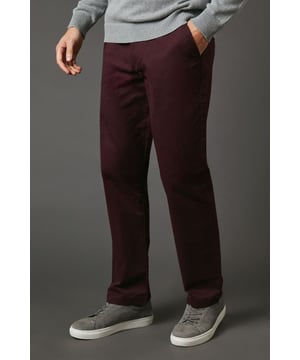 Burgundy Premium Chino Trousers