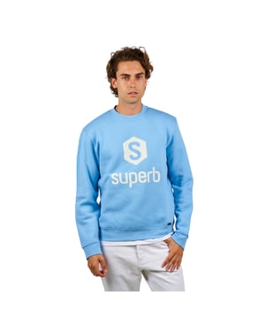 Sweatshirt Superb.
 Rundhals.
 Markendruck auf der Vorderseite.
 Gerippte Bündchen und Bund.
 Nähte im Ton sichtbar.
 Komposition: 50 % Baumwolle, 50 % Polyester
 Pflege:
- Waschen bei max. 40 °C.
 - Benutzen Sie keine Bleiche.
 - Bei niedriger Temperatur bügeln.
 - Reinige chemisch nicht.
 - Benutzen Sie keinen Trockner.