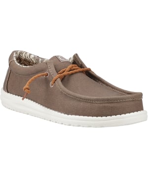 Say hey to the Wally Waxed Canvas. Waxed canvas upper is treated with a water-repellent spray to conquer those cloudy days. Our removable foam insole, heathered lining and easy-on lace system means you've got comfort for days.