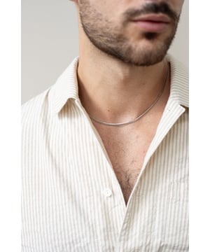 Slim Snake Chain Necklace in Silver
Size: 17 Inches
Colour: Silver
Composition: Stainless Steel
SKU: JE317321