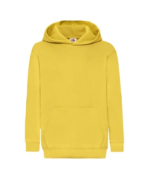 80% Baumwolle, 20% Polyester. Gewebe: Single Jersey. Design: Unifarben. GSM (Gramm pro Quadratmeter): 280. Saum: Baumwoll-Lycra-Rippenstoff. Kapuzenmerkmale: Doppellagig, mit Kordelzug. Mit Band im Nacken, Auschneidbares Etikett, Überschnittene Schulter, Doppelnadel-Stich. Bündchen: Baumwoll-Lycra-Rippenstoff. Mit Kapuze. Langärmlig. Taschenart: 1 Kängurutasche. Zum Überziehen. Sicherheitsstandards: Europäische Gesetzgebung für Kinderbekleidung. Nachhaltigkeit: Amfori-Freigabe, Better Cotton Initiative, BSCI, Verein für faire Arbeit, Hergestellt ohne Kinder- oder Zwangsarbeit, Oeko-Tex Standard 100 zertifiziert, WRAP Zertifikat. 128: 76,2 cm. 140-146: 81,28 cm. 116: 71,12 cm. 152-158: 86,36 cm. 164-170: 90,17 cm.
