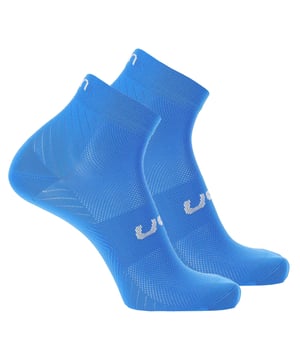 Sportliche Quarter Socken von der Marke UYN.
Angenehmer weicher Materialmix.