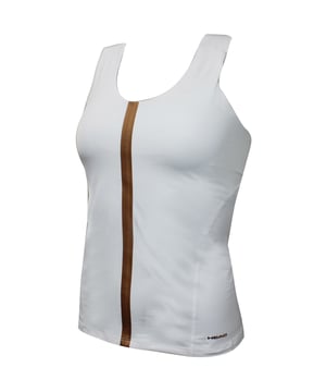 Camiseta de entrenamiento del gimnasio de los chalecos para mujeres de la cabeza blanco 814117 WH