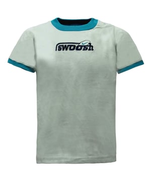 Nike Swoosh Short Sleeve Crew Neck Light Green Kids T-Shirt 463386 012