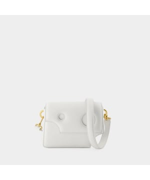 OFF-WHITE Burrow Leather Shoulder Bag Lilac
