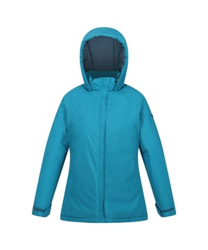 100% Polyester. Filling: Faux Down, Feather-Free. Lining: Padded. Fabric: Stretch. Design: Badge, Plain. Fabric Technology: Breathable, DWR Finish, Insulating, Isotex 8000, Waterproof, Windproof. Cuff: Adjustable, Touch Fastening Tab. Neckline: Hooded, Padded Collar, Standing Collar. Sleeve-Type: Long-Sleeved. Taped Seams. Hood Features: Grown On Hood. Pockets: 2 Side Pockets, 1 Security Pocket, Internal, Zip. Fastening: Stormflap, Zip. 8000g/m²/24hrs. Sustainability: Cruelty Free, Made from Recycled Materials. 8 UK: 32 in. 10 UK: 34 in. 12 UK: 36 in. 14 UK: 38 in. 20 UK: 45 in. 18 UK: 43 in. 16 UK: 40 in.