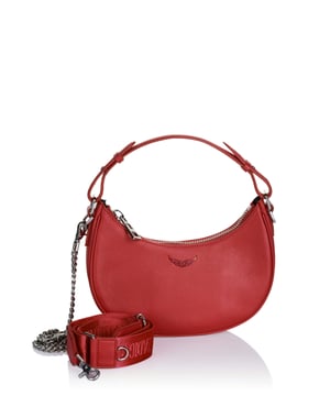 100% cuero vacuno; Ancho: 23 cm, Alto: 19,5 cm Bolso Zadig Voltaire Moonrock Grained;  Modelo: LWBA02401 47C51;  Mano de obra de alta calidad;  100% cuero;  Cierre: Cremallera;  Asas intercambiables, asa de cuero y cadena;  Correa de hombro extraíble y ajustable en tamaño;  Un compartimento principal en el interior;  Un pequeño compartimento en el interior;  Dimensiones (cm): 23 x 19,5 x 7;  Detalles del logotipo de Zadig Voltaire