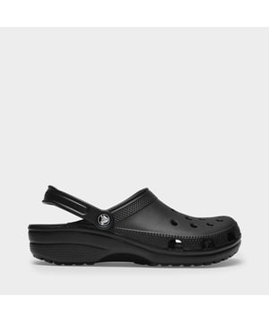 The ultimate in edgy chic, Crocs are still making their mark in the upper echelons of fashion. Are you ready to get on board? Why not go for a Classic black pair, to make things easy. Wear them every day with straight jeans and a tee for a relaxed feel or with a sophisticated midi skirt for a major contrast! Colour : Noir - Black. Main material: synthetic. Sole : rubber. Lining: synthetic. Closure : back strap. Toe shape : round. Fit: true to size - Sizing European. Width: 10. Height: 2. Length: 24.