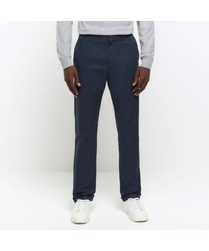 Slim fit, Belt loops, Side slip pockets, Concealed zip and button fastening, Our model wears a UK 32 regular and is 186.5cm/6'1.5'' tall