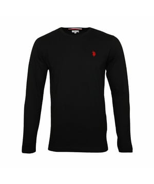 LONGSLEEVE MIT RUNDHALSAUSSCHNITT R-NECK - Langarmshirt. Hochwertiger und langlebiger Herren Langarmshirt von der Marke U.S. Polo Assn. Passt perfekt auf die Jeans, den Anzug oder die Stoffhose. Für viele Anlässe geeignet.
Hochwertig verarbeitet in Top Qualität mit ausgezeichnetem Tragekomfort. Der weiche Strick ist warm und angenehm zu tragen. Das U.S. Polo Assn. Logo auf der linken Seite der Brust rundet den eleganten und sportlichen Look ab.
