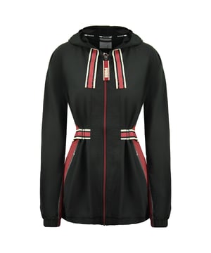 Puma x First Mile Long Sleeve Zip Up Black Womens Belted Jacket 519034 01