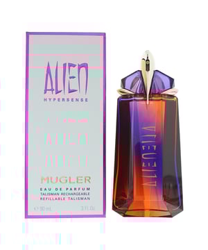 Alien Hypersense by Mugler is a contemporary reinterpretation of the original Alien, specifically crafted for women and launched in 2024. The fragrance opens with fresh notes of pear and green mandarin, leading to a heart of jasmine sambac and Indian jasmine. The base features a warm blend of cashmeran, musk, amberwood, and driftwood, creating a sophisticated and alluring scent.