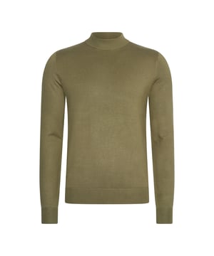 Jersey con cuello de tortuga de Mario Russo para hombre. El Turtle Neck Sweater está hecho de algodón y acrílico, y tiene un bonito corte ajustado.  Marca: Mario RussoNombre del modelo: Turtle Neck SweaterCategoría: Turtle Neck Sweater para hombreComponentes: viscosa, poliésterColor: verde asfalto