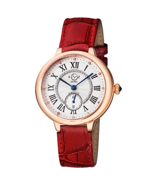 GV2 Rome Damen Silber Zifferblatt RG Uhr