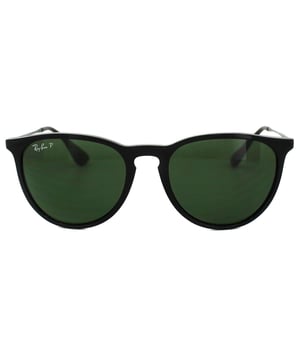 Lunettes de soleil Ray-Ban Erika 4171 601/2P Noir Vert polarisé Ces lunettes de soleil inspirées rétro sont une torsion fraîche avec le cadre d'acétate de fusion dans les bras métalliques et dans l'acétate sur les embouts de tempe. Impressionnant!