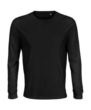 100% Bio-Baumwolle. Design: Einfarbig. Ärmel-Typ: Langärmelig. Verschluss: Pull-On. Ausschnitt: Gerippt, Rundhalsausschnitt, verschweißt. Manschette: Gerippt. Seitenschlitze, Tag Free. 175gsm. Nachhaltigkeit: PETA-anerkannter Veganer.