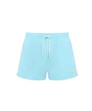 Guess Authentic Herren-Badeanzug Blau Polyester. Authentisches Kleidungsstück der Marke Guess - Streetwear/Sportswear-Design von Guess - Guess für Herren, modisch und perfekt für den Alltag - Der blaue Guess-Badeanzug lässt sich hervorragend mit dem Rest Ihrer Garderobe kombinieren - bequeme Polyester-Qualität - klassisch - authentisch -