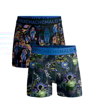 Die Boxershorts/Unterhosen von Muchachomalo sitzen wie angegossen und sind aus hochwertiger Baumwolle gefertigt. Ein weicher, elastischer Bund mit Logo aus Mikrofaserstoff sorgt für zusätzlichen Komfort.  Spezifikationen • 2 Stück • Normale Passform • Flache Nähte für zusätzlichen Komfort • Weicher Bund mit Muchachomalo-Logo  Wartung • Bei 30 Grad waschen • Nicht im Trockner trocknen • Bei mittlerer Hitze bügeln (2 Punkte)  Warum Muchachomalo? Muchachomalo arbeitet nur mit Fabriken zusammen, die BSCI- und OEKO-TEX-zertifiziert sind. Ziel dieser Fabriken ist es, die Arbeitsbedingungen kontinuierlich zu verbessern. Sie kämpfen für das Recht, eine Gewerkschaft zu gründen, für sichere Arbeitsbedingungen und sind gegen Zwangs- und Kinderarbeit. Sie ermöglichen es Verbrauchern und Unternehmen außerdem, verantwortungsvolle Entscheidungen zu treffen, die unseren Planeten für zukünftige Generationen schützen.