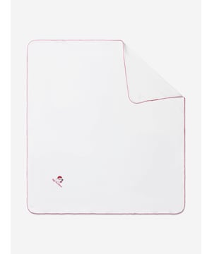 Introducing the Baby Winking Santa Receiving Blanket in White by Magnolia Baby - an essential piece for your Baby Unisex nursery. This blanket merges luxury and comfort, ensuring your baby feels wrapped in love.  Enchanting Design: Featuring an irresistibly cute winking Santa print, this blanket will become a charming focal point in your baby's nursery. Relaxed Comfort: Crafted from plush, high-quality fabrics, this blanket promises to provide unparalleled coziness that your baby will love.  Elevate your Baby Unisex nursery with the Baby Winking Santa Receiving Blanket in White from Magnolia Baby. Purchase now to let your little one bask in premium comfort and style!