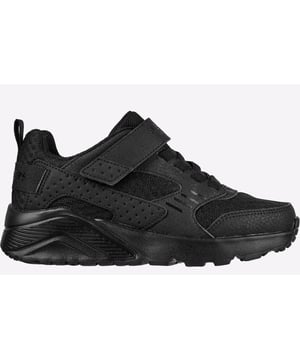 Cool trainer style takes him everywhere with the Skechers Street Uno Lite - Zelton shoe. This classic slip on trainer features a smooth synthetic and mesh fabric upper with an Air-Cooled Memory Foam comfort insole.
- Smooth synthetic and mesh fabric upper- Perforaion and emboss detailing on upper- Padded collar and tongue in a slip on design- Stretch laced front panel and adjustable instep strap- Flexible traction outsole- Tonal color ideal for uniform wear- Machine washable- Skechers logo detail
