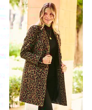 REASONS TO BUY: 

Prepare to cause coat envy
Classic style
Always on-trend leopard print
Single-breasted fastening
Knee-skimming hem
It looks super chic with an all-black outfit