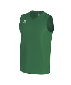Especificaciones: Camiseta sin mangas de baloncesto, con hombros anchos y escote en V, logotipo de Errea aplicado en el frente. Ajuste relajado para ofrecer una mayor libertad de movimiento. Uso: Baloncesto Ajuste: Regular