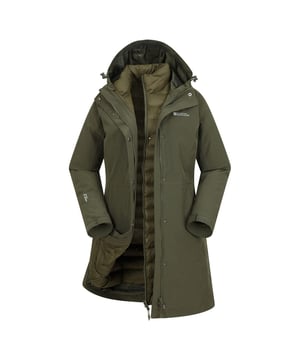 Material: 100% Polyester. Design: Logo, Text. Stoff-Technologie: Atmungsaktiv, Wasserdicht. 3 in 1, herausnehmbare Innenjacke, verschweißte Nähte. Ausschnitt: Kapuze. Manschette: Haken und Schlaufenband. Ärmel-Typ: Langärmelig. Kapuzen-Merkmale: Angewachsene Kapuze, Knebelversteller. Länge: Lang. Taschen: 2 Seitentaschen, Reißverschluss. Verschluss: Durchgehender Reißverschluss, Sturmklappe, Knopf. Wasserdichte Bewertung: 10000mm. 5000g/m²,/24 Std.