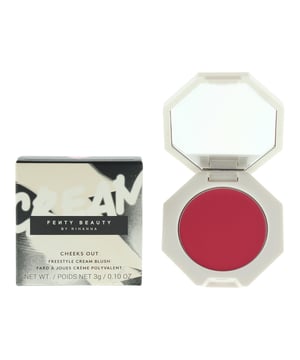 The Fenty beauty cheeks out cream blush is a lightweight, non greasy creamy blush that melts into the skin to give a wash of colour. The range, which comes in 9 shades, leaves skin looking fresh, and enhances all complexions with a youthful glow. The cream can be easily blended, is water resistant and is designed to not disturb make up.