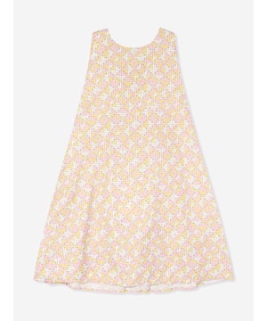 Introduce luxury into your little girl's wardrobe with Fendi's Girls Micro Logo Sleeveless Dress in Multicolour. A standout piece that perfectly blends style and comfort, ideal for the holiday season. Here are its plush features: Craftsmanship: Proudly made in Italy, upholding Fendi's commitment to unmatched quality and durability.  Design: This dress flaunts a contemporary print that adds an air of playful trendiness, making it a unique statement piece. Comfort: Fabricated with premium materials, our dress ensures utmost comfort for your little one in all her adventures.  Revamp your Girls wardrobe: This micro logo sleeveless dress is a must-have for a stylish update. Order now and let your little girl shine in Fendi!