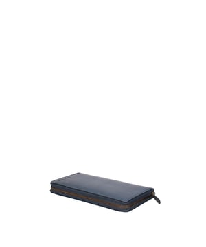Billetera de piedra angular electrónica unisex de un solo aparcentamiento con varios bolsillos. Producto artesanal en ternera real Grokened.