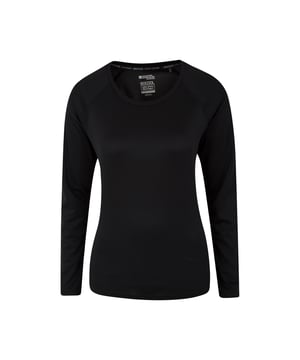 100% Polyester. Stoff: Mesh. Design: Einfarbig. Ausschnitt: Rundhalsausschnitt. Ärmel-Typ: Lang-Ärmel. Stoff-Technologie: Atmungsaktiv, IsoCool, leicht, feuchtigkeitsableitend. Sonnenschutz: UPF 30+.