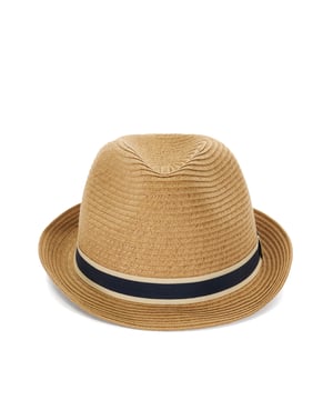 A classic style designed for warmer months, our Ohanas trilby has been finished with a navy and cream band. This stylish straw design will bring the perfect finish to any summer outfit.