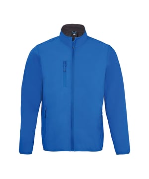 Material: Außenschicht aus 94% Polyester und 6% Elastan. Wasserdichte, winddichte und atmungsaktive Mittelschicht. Futter aus Polyester-Fleece. Durchgehender Reißverschluss mit Kinnschutz und innerer Reißverschlussabdeckung. Rechte Brusttasche mit Reißverschluss. Zwei Fronttaschen mit Reißverschluss. Elastische Bündchen an Ärmeln und Saum. Brustumfang (in): XS(35/36), S(36/38), M(38/40), L(41/42), XL(43/44), XXL(45/47), 3XL(47/49), 4XL(50/52), 5XL(53/55).