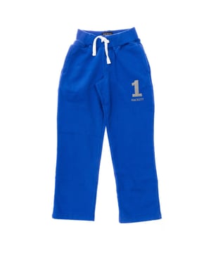 Pantalón de chándal.
Color Azul
Cinturilla de canalé elástico,  ajustable mediante cordones.
Dos bolsillos abiertos en los laterales.
Bordado de la marca, en el lateral del frontal.
Bajos con corte recto.
Interior con acabado aterciopelado.
Costuras vistas a tono.

Composición:  85% Algodón, 15% Poliéster

Lavar a máquina máximo 30ºC.
- No usar lejía.
- No planchar.
- Admite limpieza en seco.
- No usar secadora.