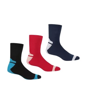 97% Polyester, 3% Elastane. Design: Assorted Designs. Fit: Comfort. Hardwearing, Quick Dry. Anti-Bacterial, Durable.