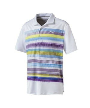 Puma Pixel Polo-Hemd Jungen Junior T-Shirt Kurzarm Weiß 574103 02 A18B