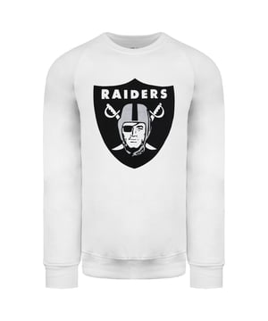 Fanatics Oakland Raiders Crew Sweatshirt Graphic Logo Jumper 1567MWHT1ADORA