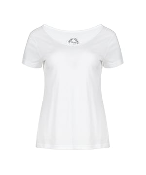 Erhöhen Sie Ihre lässige Garderobe mit diesem schicken Top, das aus ultraleichtem Jersey aus Tencel-Baumwolle gefertigt ist. Der elegante Rundhalsausschnitt verleiht einen Hauch von Raffinesse, während die kurzen Ärmel und die lockere Passform ultimativen Komfort bieten. Der luxuriöse Stoff und das zeitlose Design machen es zu einem vielseitigen Stück, das perfekt zu Jeans oder Röcken für einen stilvollen, mühelosen Look passt. Ideal für jede Gelegenheit, bei der Komfort auf Eleganz trifft.
