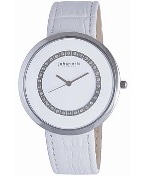 Johan Eric Women's Vejle JE5002-04-001 Leather Calfskin White Watch