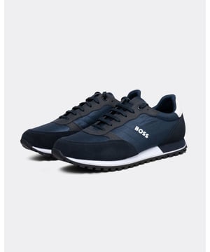Hybrid trainers by BOSS, designed in a running style in mixed materials with an EVA-rubber outsole and logos on the tongue and side panel. For our BETTER BOSS products, we always use at least 60% better raw materials. This product is made from at least 60% recycled polyester. Recycled polyester is an artificial fibre made from oil-based waste such as old PET bottles.
LacesFully linedPackaging: Box
100% Polyester, Sole: 60% Ethylene vinyl acetate, 40% Rubber, Facing: 100% Cow skin, 60% Polyester, 40% Polyurethane, Upper material: 100% Polyester (recycled) , Innersole: 48% Polyester, 48% Viscose, 4% Polyurethane
50498133