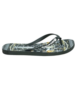 Philipp Plein Chanclas con Logo de Espada en Negro. Chanclas Philipp Plein. Marca Philipp Plein. Suela 100% EVA, Parte Superior 100% PL. Colección de Ropa de Playa Philipp Plein 2022. Código de Estilo: IMPS901 99
