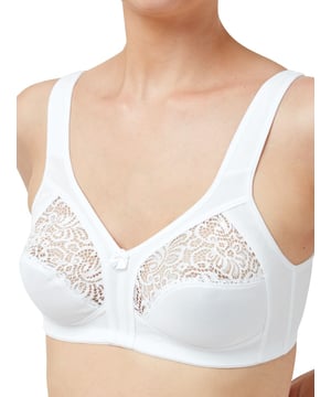 Marlon Women's Firm Control Satin Soft Cup Bra : : Clothing, Shoes  & Accessories