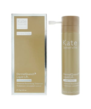 Kate Somerville DermalQuench Liquid Lift +Retinol Advanced Resurfacing Treatment is a powerful, anti-ageing solution for fine lines and wrinkles and depigmentation. Combination of oxygen with firming active retinols and bio-retinols supports natural production of collagen to create firm, smooth, glowing skin.
